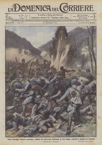 Hvordan sympatiserer den østrigske offensiv, kolonner, der flyttede til angrebet af Coni Zugna? af Achille Beltrame