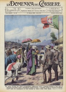 Fra mange steder i den generobrede Tigre flok til de italienske kommandoer for at tage affære?
