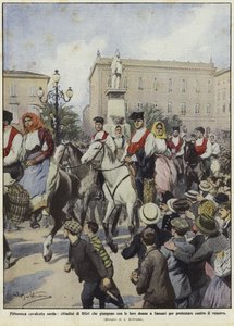 Demonstrationer på Sardinien