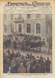 Efter en stor italiensk italieners død af Achille Beltrame