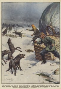 To russiske flyvere måtte afbryde en ballontur på grund af en orkan. af Achille Beltrame