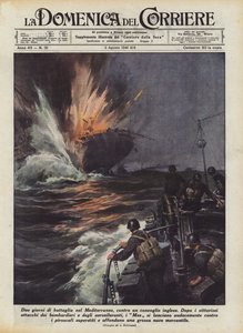 To dages kamp i Middelhavet, mod en engelsk konvoj af Achille Beltrame