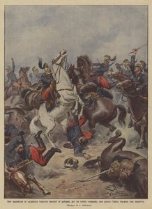 To eskadroner af fransk kavaleri blev sendt af sted i galop på grund af en forkert kommando? af Achille Beltrame