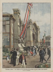 Milano-udstillingen, de nye pavilloner for dekorativ kunst, der blev bygget på mindre end en måned i stedet for de ?