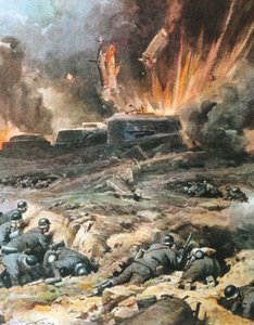 Frankrig, Maginot Line, illustration fra 