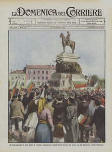 Balkanstaterne i våben mod Tyrkiet, opfordringer og demonstrationer omkring statuen?
