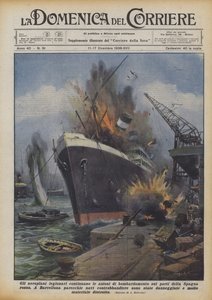 De legionære fly fortsætter bombeaktionerne på havnene i det røde Spanien