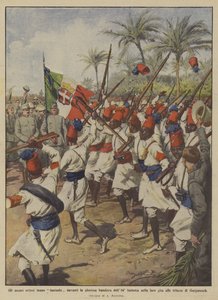 Fantaserer de eritreiske askarier foran det herlige flag fra det 84. infanteri på deres udflugt?