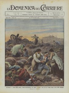 Krigens rædsler og smerter, montenegrinske kvinder, der går for at lede efter deres kære i marken?