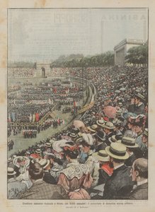 Stor musikkonkurrence i Milano med 10.000 kunstnere, sidste søndagskoncert i Arena af Achille Beltrame