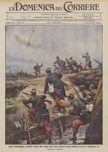 State-of-the-art krigsførelse, tysk fly faldt i franske skyttegrave nær Soissons? af Achille Beltrame
