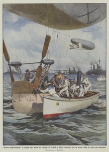 State-of-the-art krigsførelse, anker vores luftskibe på turen fra Tripoli til Zuara for første gang?