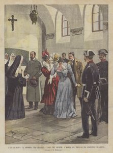 Sagerne om Spanien, Miss Ubao Force revet fra klostret, i Madrid, hvor var hun for?