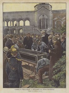 Verdis begravelse i Milano, begravelse på den monumentale kirkegård