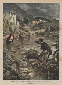 Vesuvian kommuner ramt af mudderbølger, der fjerner huse og begraver mennesker af Achille Beltrame