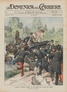 Norges konger i Paris, hvad der skete med dem i Versailles-parken af Achille Beltrame