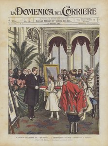 Jubilæet for forfatteren til Quo Vadis?, præsentationen af ​​gaver i Sienkiewicz i Warszawa