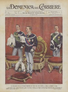 The Ed of King Vittorio Emanuele III ° I Senatsalen, Rom, på dag 11 Corr.