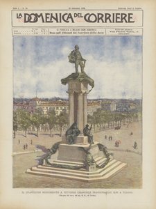 Det storslåede monument til Vittorio Emanuele blev indviet i går i Torino af Achille Beltrame