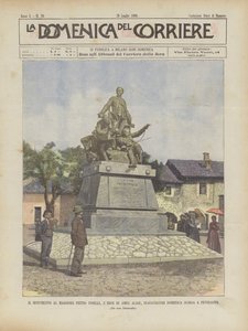 Monumentet til major Pietro Toselli, Amba Alagis helt, blev indviet sidste søndag i Peveragno