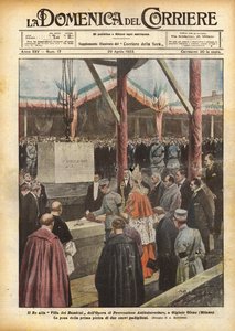 Kongen i børnevillaen af ​​det antituberkuløse forebyggelsesarbejde i Olgiate Olona (Milano)