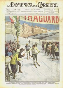 Universitetsmesterskab i ski i Sydtyrol af Achille Beltrame