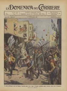Sammenbruddet af det tyrkiske imperium i Europa, den græske hær ledet af kronprinsen ind?