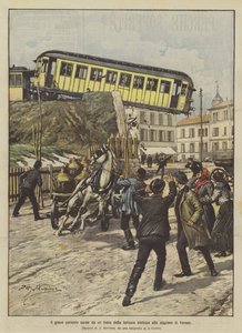 Den alvorlige fare, som et elektrisk tog udgør på stationen i Varese