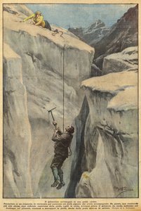 Den mirakuløse redning af en bjergguide af Achille Beltrame
