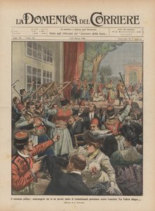 Det politiske øjeblik, montenegrinerne protesterede i et lille teater i Konstantinopel mod ?