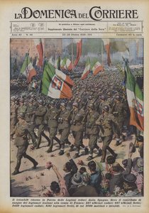 Den triumferende tilbagevenden til hjemlandet for de legioner, der vender tilbage fra Spanien