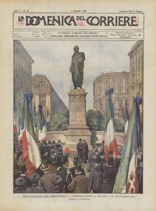Indvielse af monumentet for Giuseppe Parini, Milano, 26. november 1899