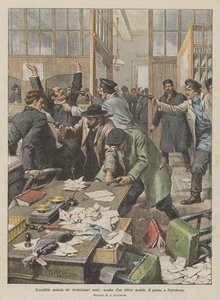 De russiske revolutionærers utrolige dristighed ved at storme et postkontor om dagen i Petersborg