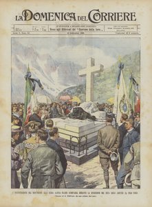 Indvielsen af ​​monumentet over bjergguiden Ollier Hvem forsvandt under hertugens ekspedition? af Achille Beltrame