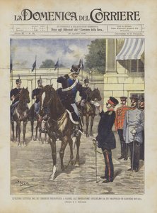 Kong Umbertos sidste brev præsenteret for Cassel til kejser William af en fangst af Novara Lancers