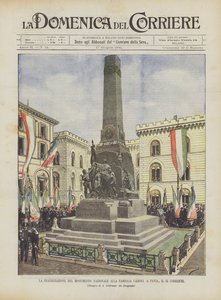 Indvielsen af ​​nationalmonumentet for Cairoli-familien i Pavia, den nuværende 14