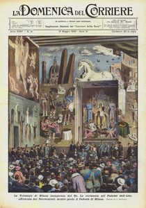 Milano Triennalen indviet af kongen af Achille Beltrame