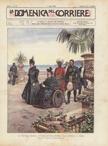 Gamle Dronning Victoria af England på Rivieraen i Nice