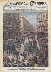 Fejringen af ​​sejren i Milano