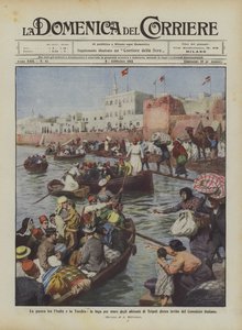 Krigen mellem Italien og Tyrkiet, indbyggernes flugt til søs fra Tripoli på opfordring fra ?