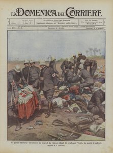 Den italiensk-tyrkiske krig, opdagelse af ligene af to modige officerer fra Lodi-kavaleriet mellem ?