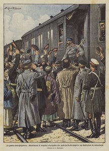 Den russisk-japanske krig, sympatitilkendegivelser over for Kuropatkin, der forlader Harbin efter sin ?