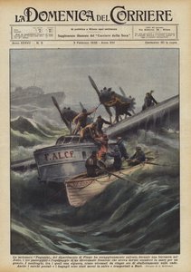 Reddede Paganini-motorskibet i Rijeka-afdelingen modigt under en storm? af Achille Beltrame