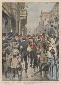 Velgørenhedsvandringen i Milano, hvor der blev indsamlet 35.367 lire til ofrene for ?