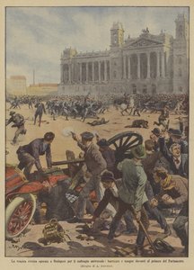 Det tragiske arbejderoprør i Budapest for almen valgret, barrikader og blod forude?