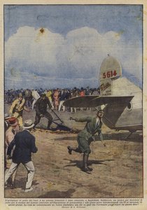 Flyet i stedet for okserne af Achille Beltrame