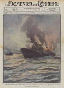 Forliset af den tyske krydser Mainz i Helgoland under et angreb?