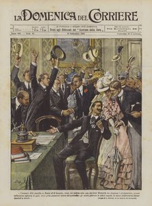 Meddelelse om fred mellem Rusland og Japan af Achille Beltrame