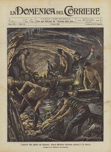 Åbning af Simplontunnelen, angreb på den sidste membran, der blev perforeret den 24. februar