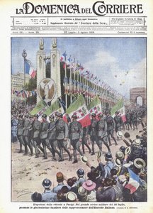 Lapoteose af sejren i Paris af Achille Beltrame